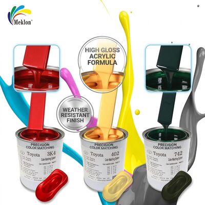 Pintura acrílica para automóviles de alto brillo y resistente a la intemperie, adecuada para venta al por mayor