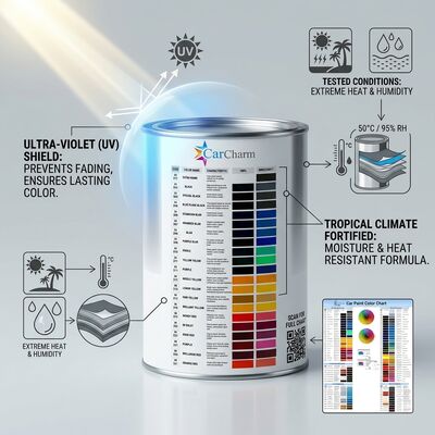 Pintura acrílica para reparación de automóviles resistente a los rayos UV, la más vendida por el fabricante