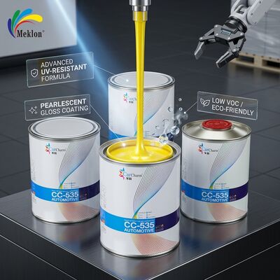 Pintura de reparación de automóviles baja en COV Cristal de perla amarillo pintura de automóviles resistente a los rayos UV proveedor