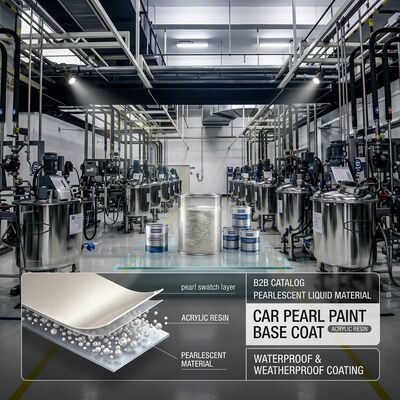 Pintura de perlas para automóviles práctico Base de la capa de material de resina acrílica polivalente