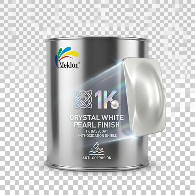 Pintura de automóvil de color blanco cristalino 1K Basecoat Anti-oxidación Material acrílico y anti-corrosión