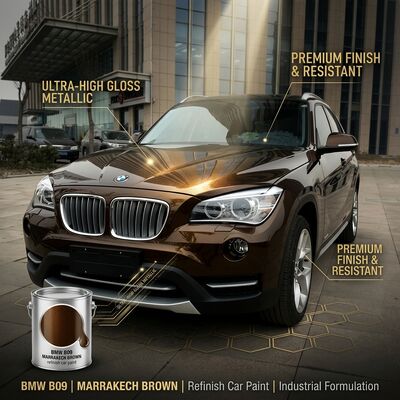 Pintura de automóvil marrón resistente a los rayos UV prácticamente inofensiva para BMW B09 Marrakech