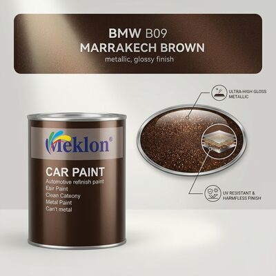 Pintura de automóvil marrón resistente a los rayos UV prácticamente inofensiva para BMW B09 Marrakech