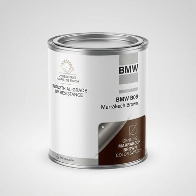 Pintura de automóvil marrón resistente a los rayos UV prácticamente inofensiva para BMW B09 Marrakech