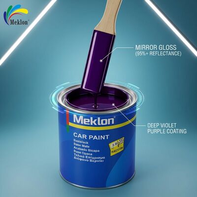 Pintura acrílica para coche, púrpura intenso, de alto brillo, duradera y de alta protección, 1k2k