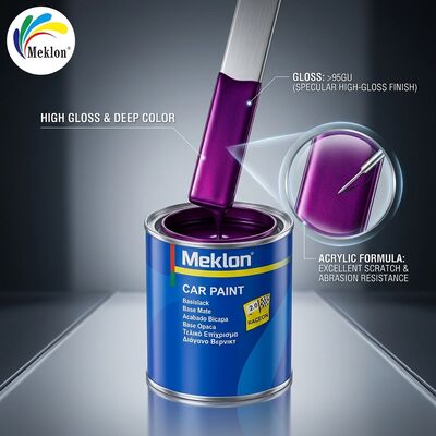 Pintura acrílica para coche, púrpura intenso, de alto brillo, duradera y de alta protección, 1k2k