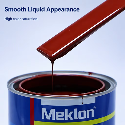 High Gloss 2K Iron Oxide Red Acrylic Urethane Basecoat Liquid Spray Paint for Refinish Repair