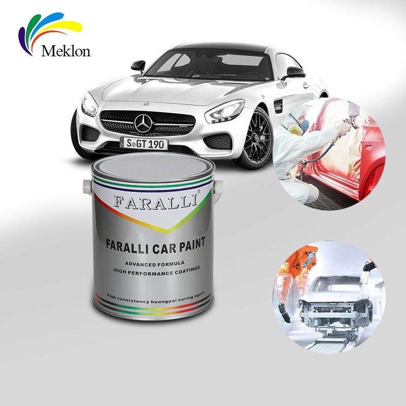 1K2K pintura de reparación de automóviles de color sólido transparente de capa superior de pintura de automóviles de secado eficiente y rápido
