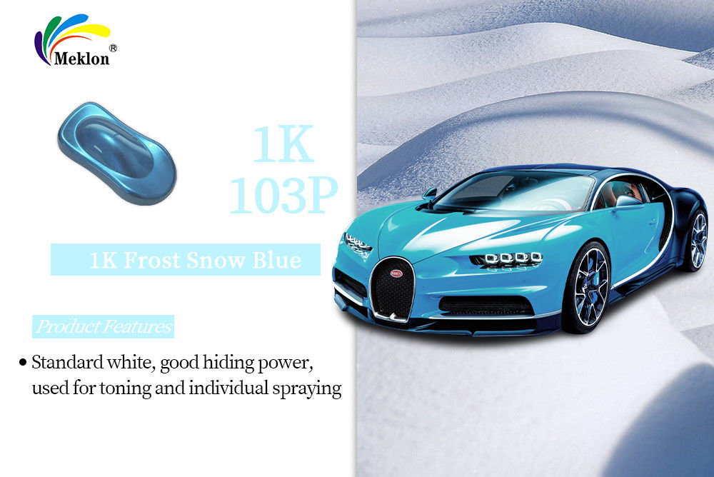 Buen Brillo 1K Frost Nieve Color Azul Tinturas Reparación de recubrimiento de automóviles Auto Refinación de pintura