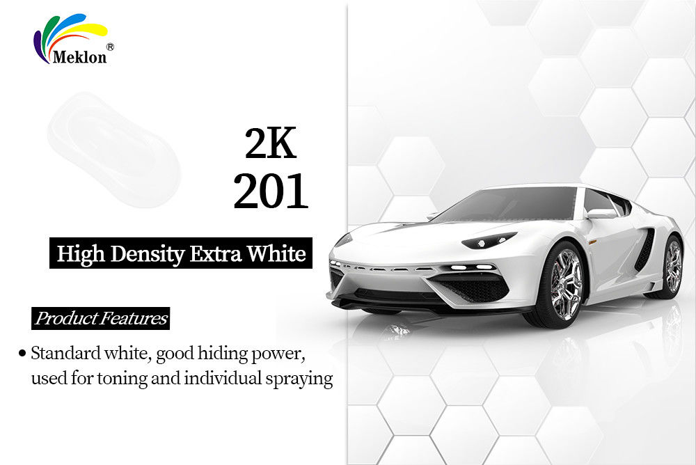 Alta densidad Extra Blanco Acrílico Colorido Refinado de Coches Pintura Automotriz