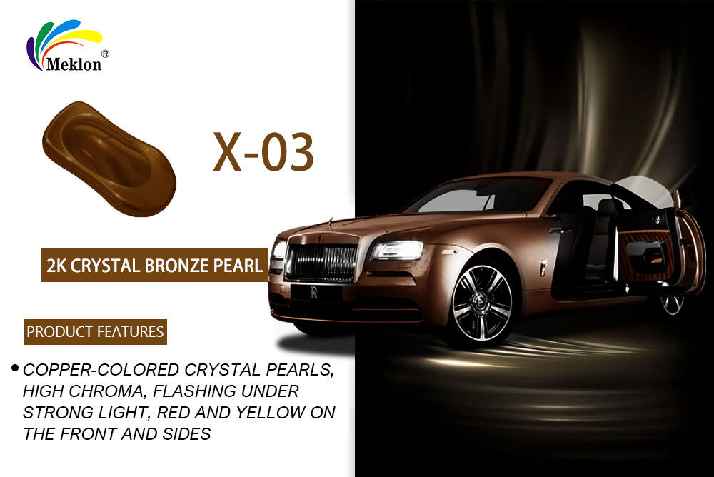 HS 1K Crystal Bronze Auto Paint: Alta aplicación y materias primas para el cuerpo del automóvil