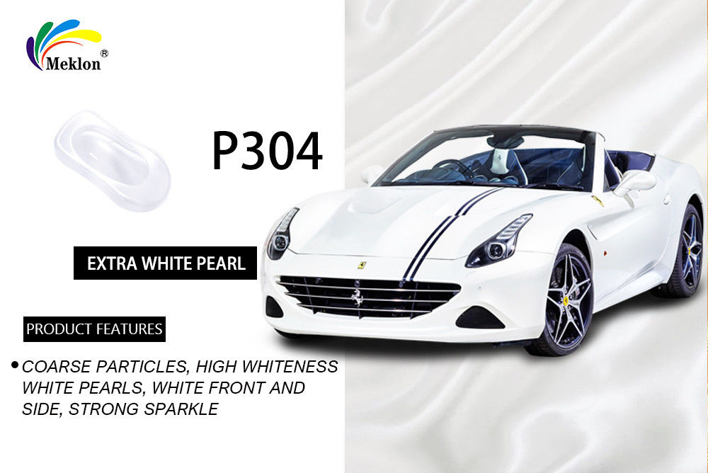 SGS pintura para automóviles de color blanco perla inofensiva, pintura para automóviles de color blanco perla brillante