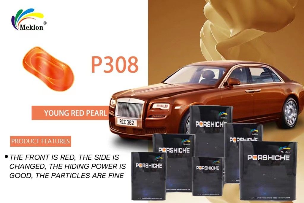 Pintura de automóvil de perlas rojas resistente al agua y resistente al desgaste