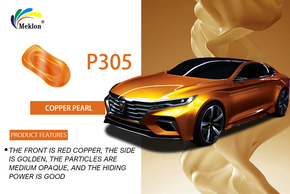 Pintura para automóviles de perlas de cobre de 1K acabado brillante resistente a productos químicos estable eficiente y rápido secado