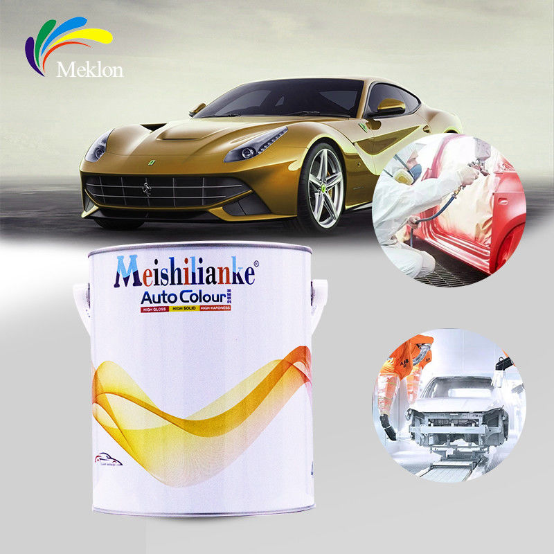 1K Acrílico Pintura de automóviles Basecoat Película de color negro espesor 1.5-2.0 Mils