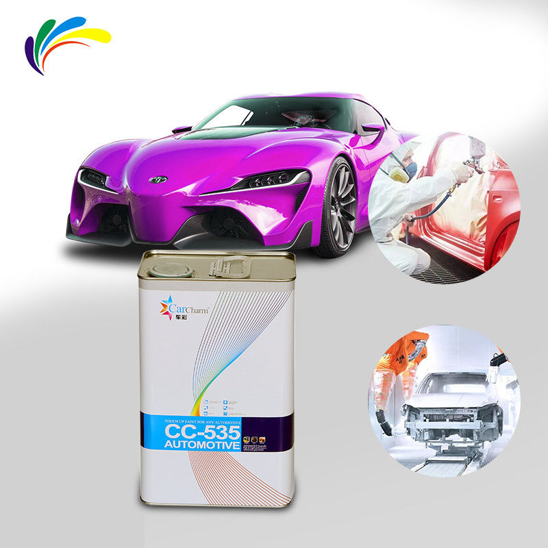 Una fábrica de pintura de automóviles que integra la producción y el comercio de pintura acrílica de reparación de automóviles de alto brillo