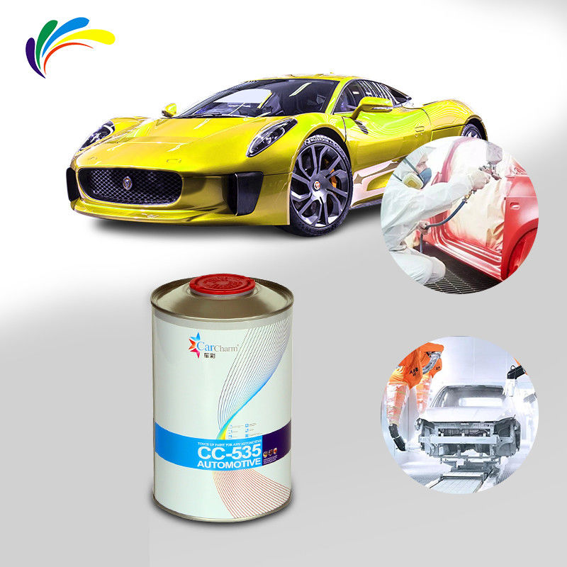 Pintura de reparación automotriz profesional Meklon Amarillo Limón, Imprimación 1K, Capa superior 2K, Anticorrosión y Protección UV