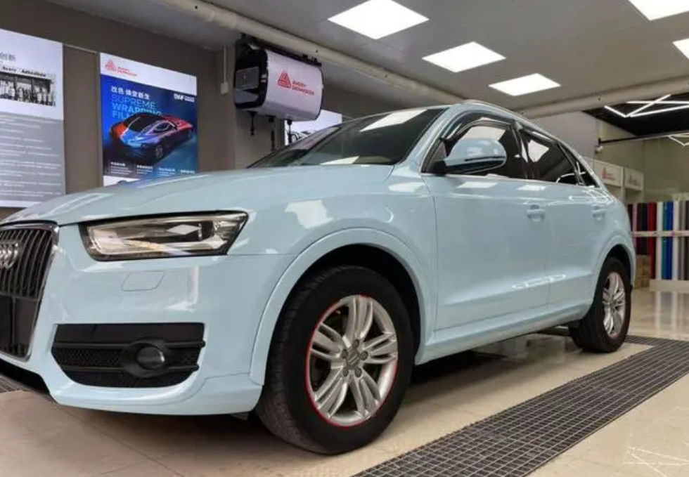 Pintura de coches preparada para el Audi LX5D Azul Glaciar con abrigo de color