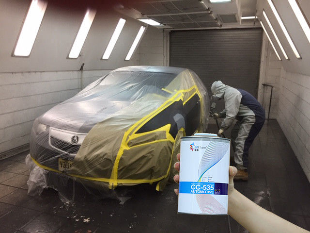 2K Negro puro Refinish Pintura de coche 4L Bajo Voc profundo efecto negro de P-237