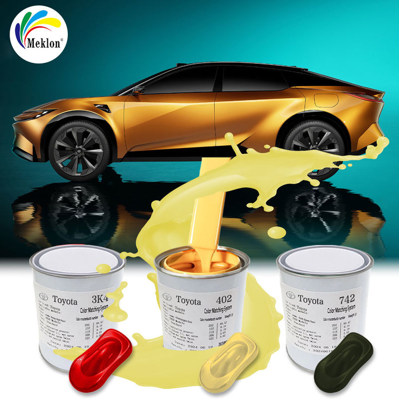 Pintura de automóvil mixta resistente a los arañazos y las astillas para Toyota 4Q2 Champagne Gold