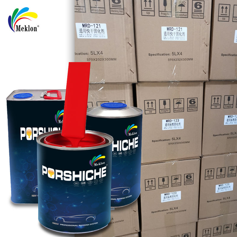 ISO MSDS Pintura para automóviles de capa superior inodora Rojo Naranja Color Eco amigable Pintura para automóviles