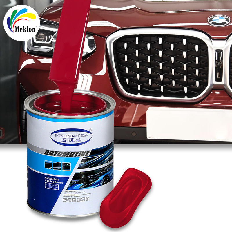 Limpiado fácil 1k Color rojo Polímero acrílico de automóvil Refinar pintura automotriz
