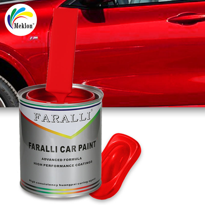 Pintura de automóviles rentable Rojo de alto rendimiento de automóviles de reparación de acabados de automóviles Revestimiento de pintura de automóviles