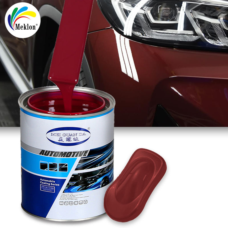 Cuerpo de automóvil 1K Basecoat Colores rojos Revestimiento de cristal Spray de automóviles Base de automóviles