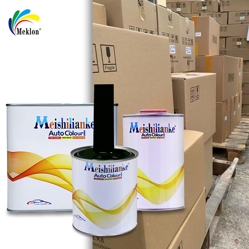 Pintura para automóviles negra de 2K para alta dureza y resistencia a los arañazos para reparación de automóviles
