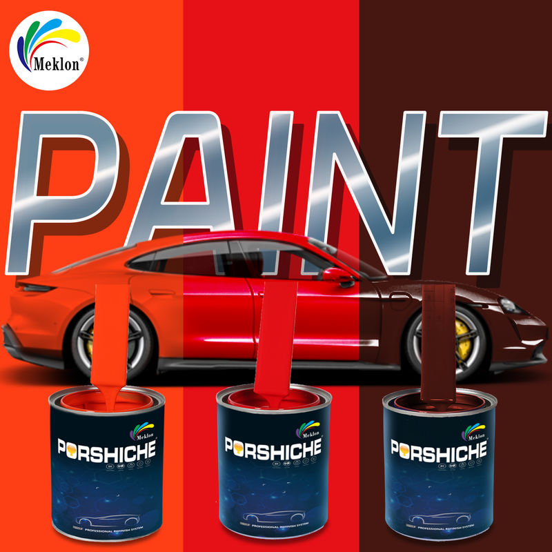Basecoat Efecto espejo de alto brillo Pintura de automóviles Pintura automotriz 1K Gran pintura roja de reparación de automóviles Pintura pura y de color completo Proveedor