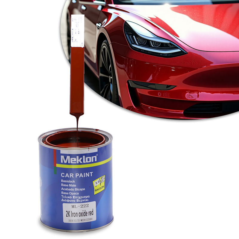 Más vendido 2K óxido de hierro Rojo pintura automotriz Acrílico recubrimiento líquido para la pintura de refinación de aerosoles automotrices