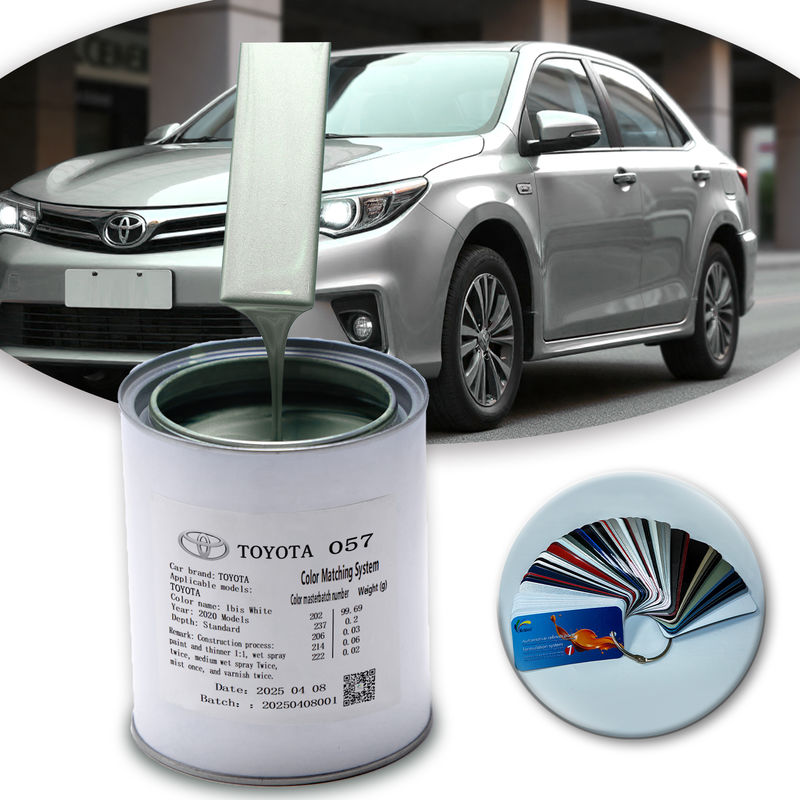 Pintura acrílica para coche Toyota 057 1k Blanco Perla Suministro directo de fábrica con fórmula al agua de secado rápido y ecológica