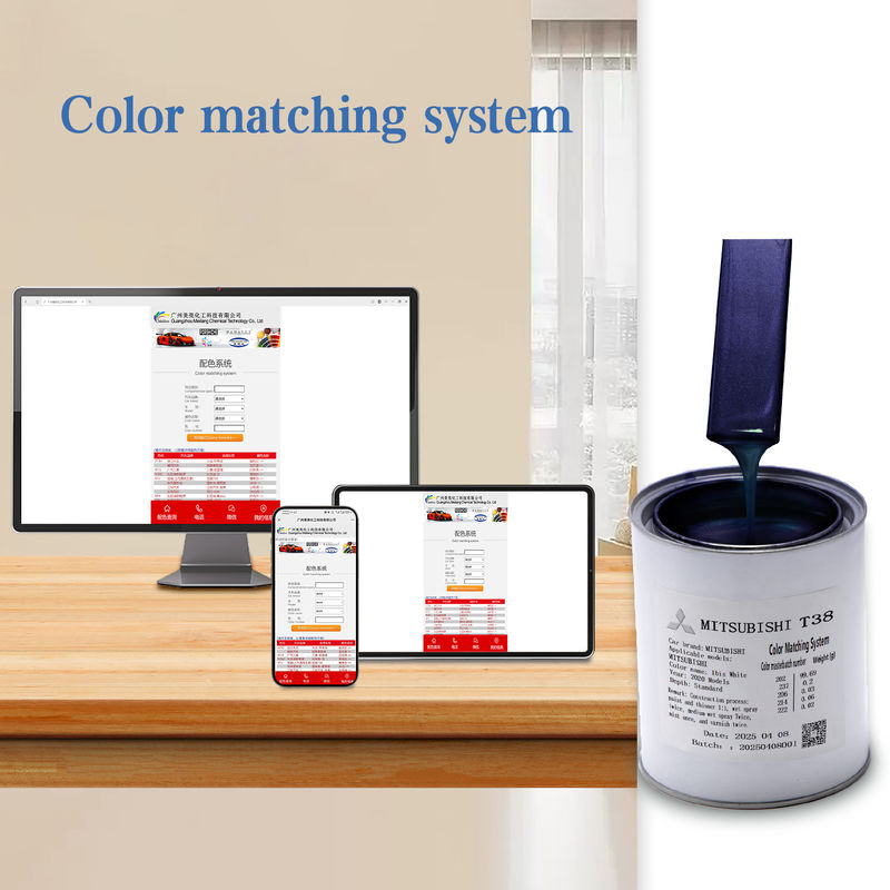 Un fabricante de pinturas para automóviles con un sistema de fórmulas de color rico