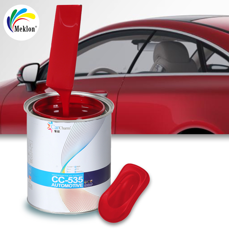 Pintura de automóvil acrílica roja pura clásica de secado rápido de alto rendimiento profesional con excelente resistencia al desgaste y resistencia a los arañazos, resistencia industrial y durabilidad