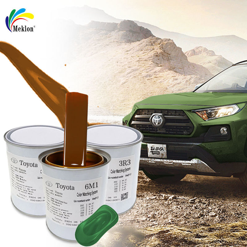 Pintura de pulverización de automóviles de color perla verde profundo de alto brillo para el acabado automático