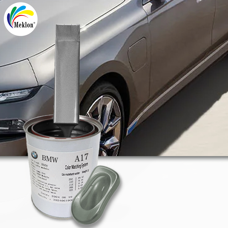 Pintura de pulverización de automóviles de metal gris resistente al desgaste con alto rendimiento que coincide con el color original de la fábrica