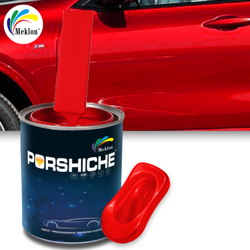 Basecoat Efecto espejo de alto brillo Pintura de automóviles Pintura automotriz 1K Gran pintura roja de reparación de automóviles Pintura pura y de color completo Proveedor