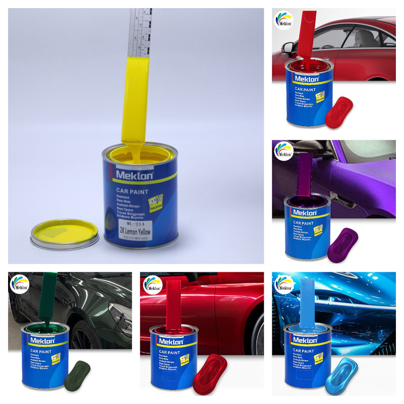 Coincidir con la pintura para automóviles amarillo limón resistente a la corrosión de venta caliente de la fábrica original