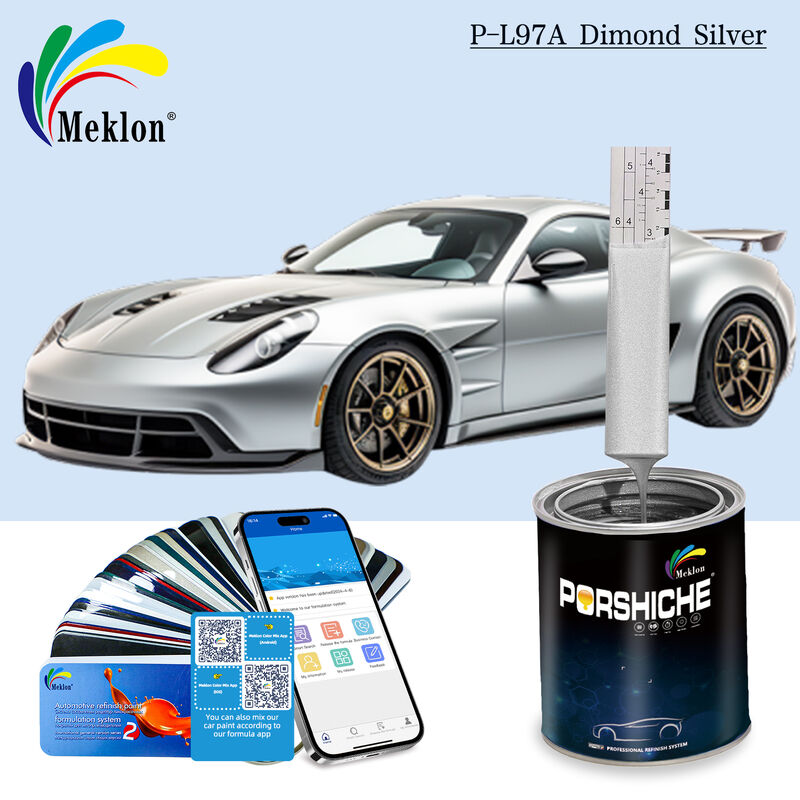 Pintura para automóviles de color metálico práctico sin olor SGS Pintura para automóviles de color plateado
