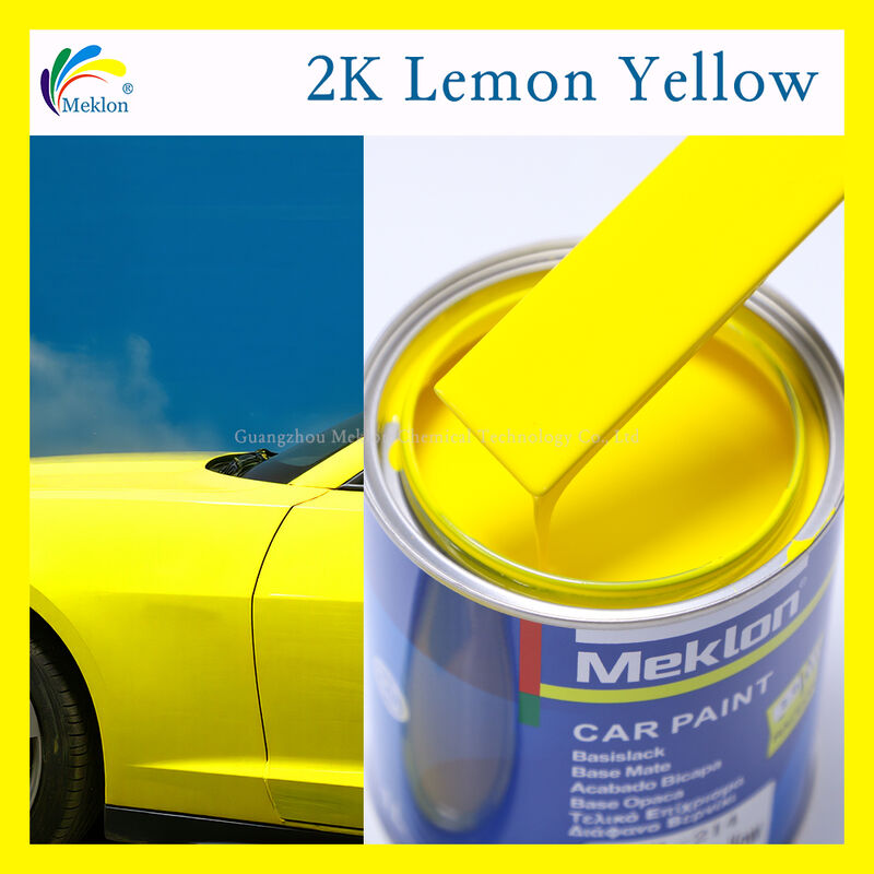 2K Amarillo Limón Pintura Acrílica Automotriz Recubrimiento y Pintura para Reparación y Renovación de Automóviles de Uso Industrial