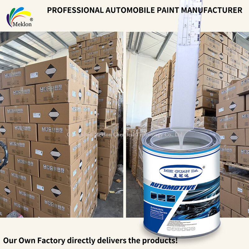 Refinar pintura de automóviles Cristal Perla Blanca 1K Tinta acrílica Opción ideal para talleres de reparación de automóviles y restauración de vehículos