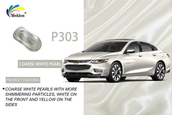 1K Anti-UV Refinish Pintura de automóviles Grasa Blanca Perla Color Brillante Exterior
