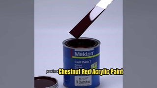 Pintura de coche rojo castaño con acabado retro