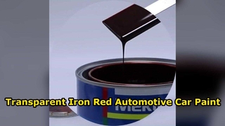 Pintura automotriz de reparación de automóviles y revestimiento de reacabado de automóviles de color rojo hierro transparente