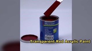 Pintura de coche roja transparente de alto brillo
